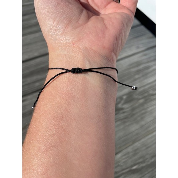 “I Can” Morse Code bracelet with adjustable knot - Picture 5 of 5